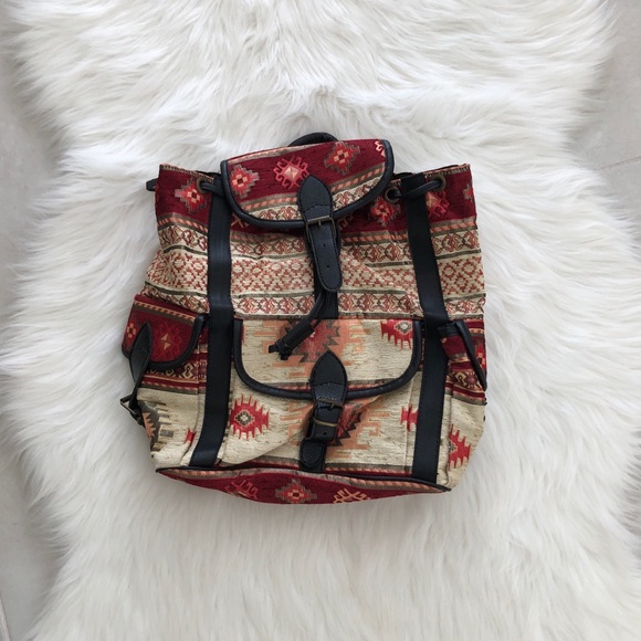 Beautiful Boho Chic Turkish Tapestry Backpack - Picture 3 of 7